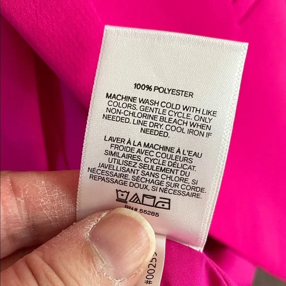 Gorgeous Express Fuchsia blazer jacket with open front L - Picture 7 of 7